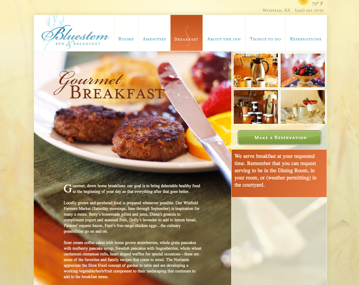 Breakfast page